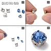 Non-Tarnish 201 Stainless Steel Sew on Prong Settings STAS-L229-06P-3