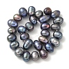 Dyed Natural Cultured Freshwater Pearl Beads Strands PEAR-A006-29A-X-3