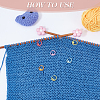 Flower Silicone Knitting Needle Point Protectors DIY-NB0009-49-5