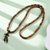 Wood Round Beads Wrap Bracelets BJEW-U041-02A-2