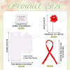 Clear PVC Candy Gift Packaging Boxes with Ribbon & Artificial Flower CON-TAC0001-20C-3