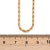 304 Stainless Steel Rope Chain Necklaces NJEW-R223-14-3