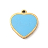 304 Stainless Steel Enamel Charms STAS-A078-06G-2
