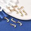 SHEGRACE Brass Micro Pave Clear Cubic Zirconia Pendants XGRQ29863-394G-J-4