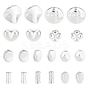 100Pcs 10 Styles Alloy Bead FIND-BC0004-58-1