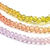 Transparent Painted Glass Beads Strands DGLA-A034-T2mm-A12-4