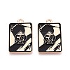 Halloween Theme Alloy and Enamel Pendants ENAM-T021-30D-02-1