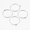 316 Surgical Stainless Steel Hoop Earrings Findings STAS-F149-32P-C-1