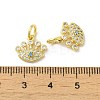 Real 18K Gold Plated Brass Micro Pave Cubic Zirconia Pendants KK-L209-039G-05-3