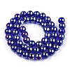 Electroplate Transparent Glass Beads Strands GLAA-T032-T4mm-AB15-8