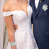 Silk Cloth Imitation Flower Corsage Boutonniere AJEW-WH0248-359-4
