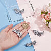 4Pcs Flower Alloy Rhinestone Hair Barrettes for Women Girls MRMJ-GF0001-56-3