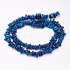 Electroplated Non-magnetic Synthetic Hematite Beads Strands G-P367-G07-2