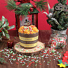 120G 3 Colors Christmas Themed Handmade Polymer Clay Beads CLAY-SC0002-08-4
