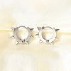 Tarnish Resistant 201 Stainless Steel Spike Hoop Earrings with 304 Stainless Steel Pins EJEW-A098-04P-4