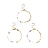 3Pcs 3 Styles 304 Stainless Steel Paperclip Chain Bracelet Making AJEW-JB01434-1