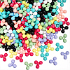 200Pcs Opaque Acrylic Beads MACR-SC0002-41-1