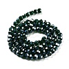 Electroplate Transparent Glass Beads Strands EGLA-A035-T6mm-A10-2
