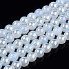 Electroplate Imitation Jade Glass Beads Strands LS-GLAA-T032-J4mm-AB02-1
