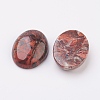 Natural Brecciated Jasper Flat Back Cabochons G-G741-13x18mm-02-2