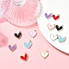 12Pcs 12 Colors Rack Plating Alloy Enamel Charms ENAM-YW0004-94B-4