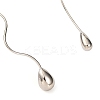Brass Choker Necklaces NJEW-F326-01P-2