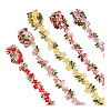 5 Yards 5 Colors Polyester Embroidery Lace Trim OCOR-PH0005-19-7
