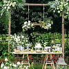 2Pcs Cloth Bowknot Hanging Banner for Christmas Tree Decoration AJEW-SP0002-82A-6