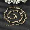 Brass Cable Chain Necklaces for Women NJEW-B157-01G-1