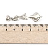 Brass Micro Pave Cubic Zirconia Fold Over Clasps KK-U059-08P-3