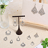 48Pcs 8 Style Tibetan Style Alloy Chandelier Component Links TIBE-SC0009-26-4