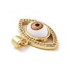 Brass Micro Pave Cubic Zirconia Pendants KK-B059-40G-B-3