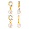 4Pcs Natural Cultured Freshwater Pearl Pendant PALLOY-TAC0176-2