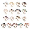 Natural & Synthetic Gemstone Chips Tree of Life Decorations DJEW-A017-01-1
