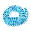 Baking Paint Transparent Glass Beads Strands DGLA-N005-12C-2