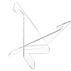 Triangle Acrylic Mobile Phone Holders ODIS-WH0038-101B-1