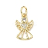 Brass Micro Pave Cubic Zirconia Charms LS-ZIRC-I356-40G-1