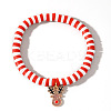 Christmas 304 Stainless Steel Enamel Charm Bracelets ZQ4442-18-1
