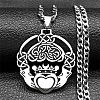 201 Stainless Steel Pendant Necklaces NJEW-C066-12P-1