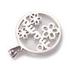 Non-Tarnish 304 Stainless Steel Pendants LS-STAS-N096-02P-3
