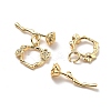 Brass Toggle Clasps KK-B129-20G-2