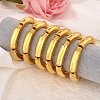 6Pcs CCB Plastic Curved Tube Beaded Stretch Bracelet Sets BJEW-SW001583-01-5