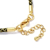 Polyester Cord Braided Bracelet Makings MAK-Z003-01G-10-3
