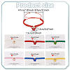 ANATTASOUL 7Pcs 7 Colors Alloy Acrylic Butterfly Charm Bracelets Set BJEW-AN0001-79-2