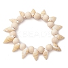 Summer Beach Natural Spiral Shell Stretch Bracelets BJEW-JB10356-1