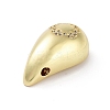 Rack Plating Brass Micro Pave Clear Cubic Zirconia Pendants KK-H474-18G-09-2