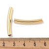 Brass Curved Tube Beads KK-H503-04G-02-3