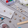 12Pcs 2 Colors Zinc Alloy Resin Shank Buttons BUTT-AR0001-31-4