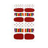 Rainbow Polka Dot Style Full Cover Nail Wraps Stickers LS-MRMJ-T040-267-1