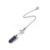 Natural Lava Rock Pointed Dowsing Pendulums PALLOY-JF00819-02-4